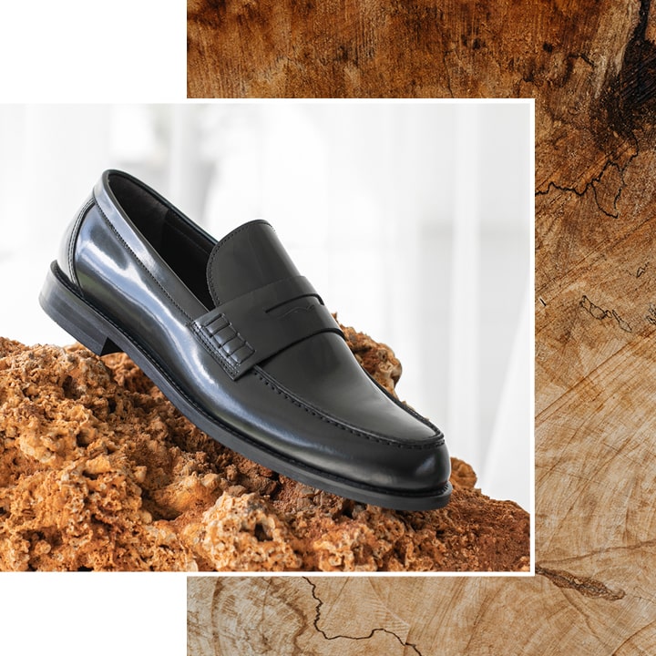 Hakiki Deri Siyah Mokasen Erkek Ayakkabı