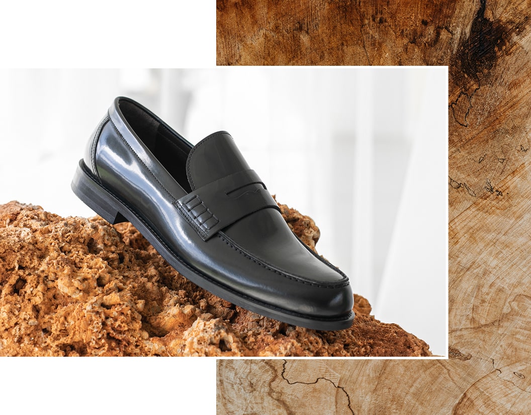 Hakiki Deri Siyah Mokasen Erkek Ayakkabı